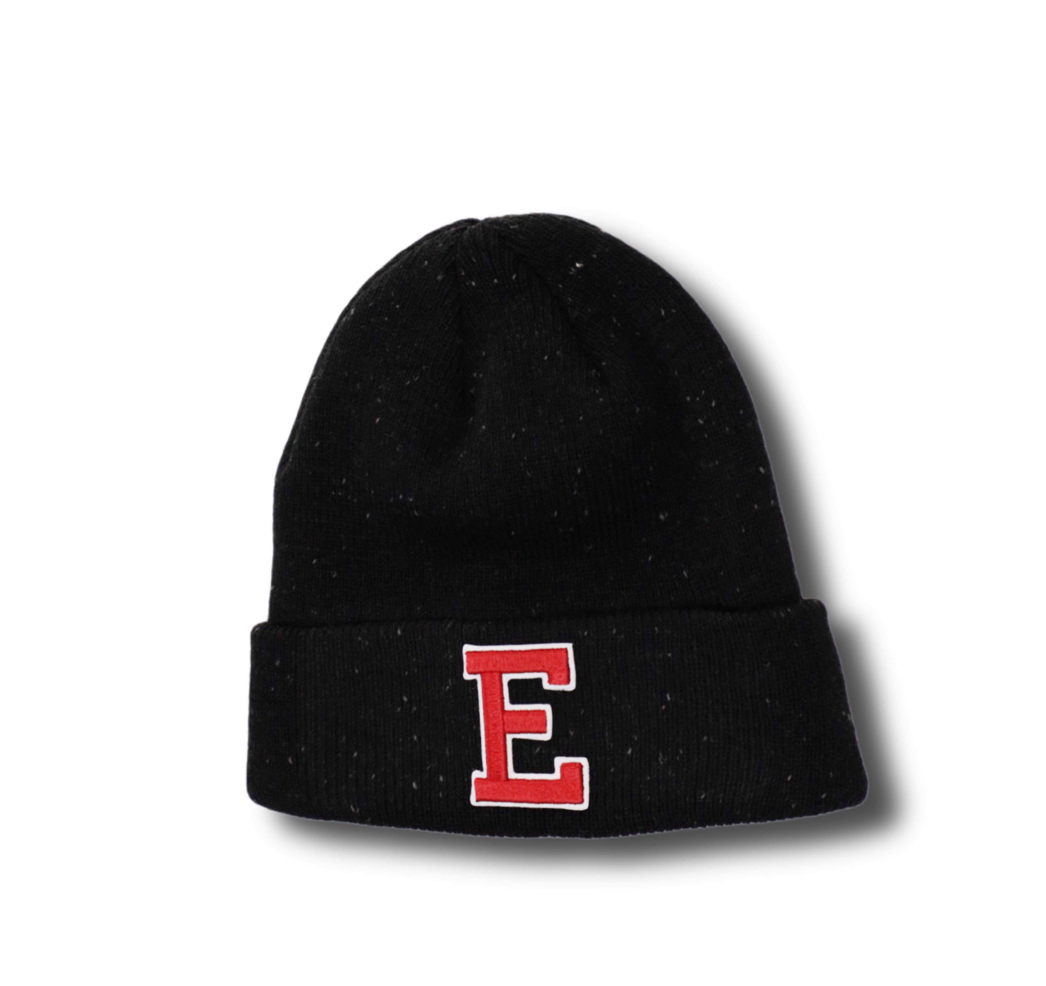 Elite Cuffed Black Speckled Beanie - NE905 Black