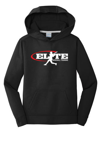 Youth Elite Baseball Training Black Hoodie - PC590YH