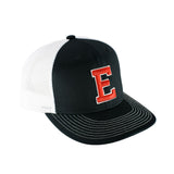 Elite Black/White Adjustable Mesh Back Hat